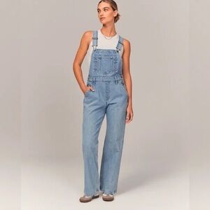 NWT Abercrombie & Fitch Light Blue Women's Jeans Overalls